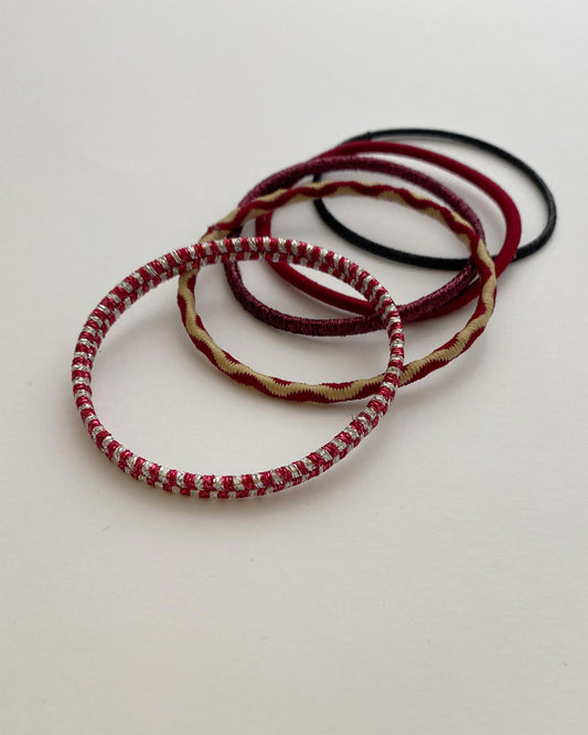 uki : hair ties - mulled wine
