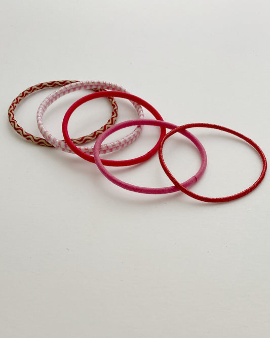 uki : hair ties - rosy cheeks