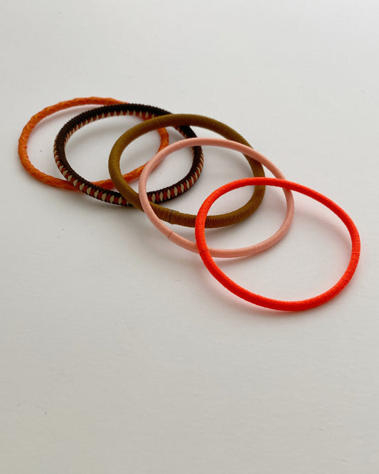 uki : hair ties - woodsmoke