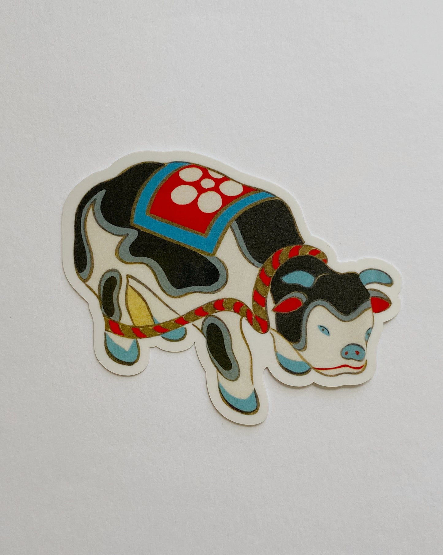 kiku print : vinyl sticker - ushi