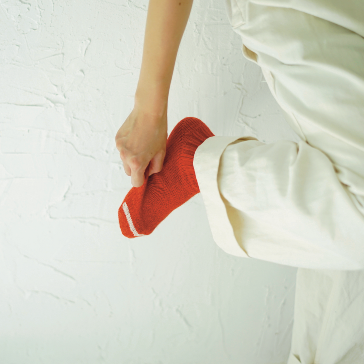 NISHIGUCHI KUTSUSHITA : praha wool ribbed sock