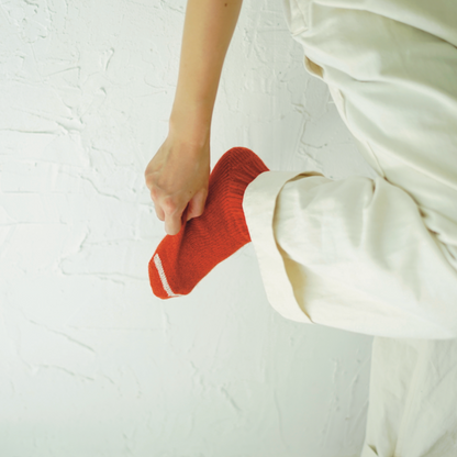 NISHIGUCHI KUTSUSHITA : praha wool ribbed sock