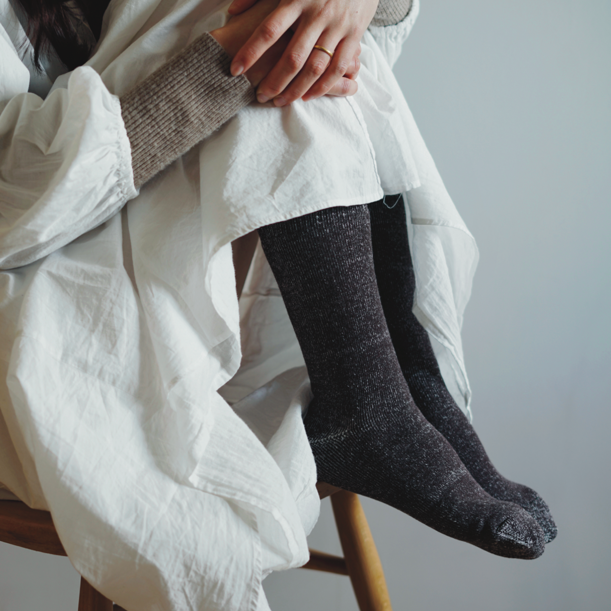 memeri : cotton wool pile socks