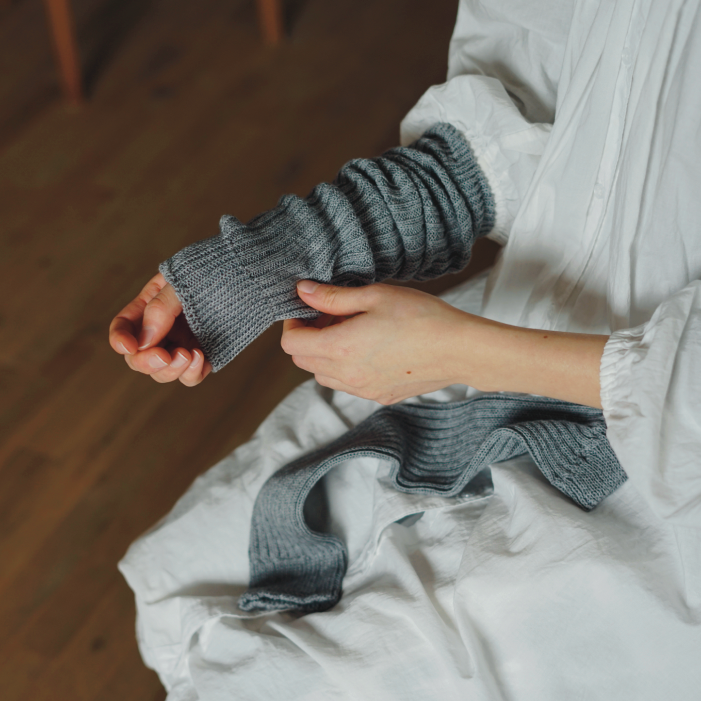 memeri : cashmere cotton arm and leg warmers