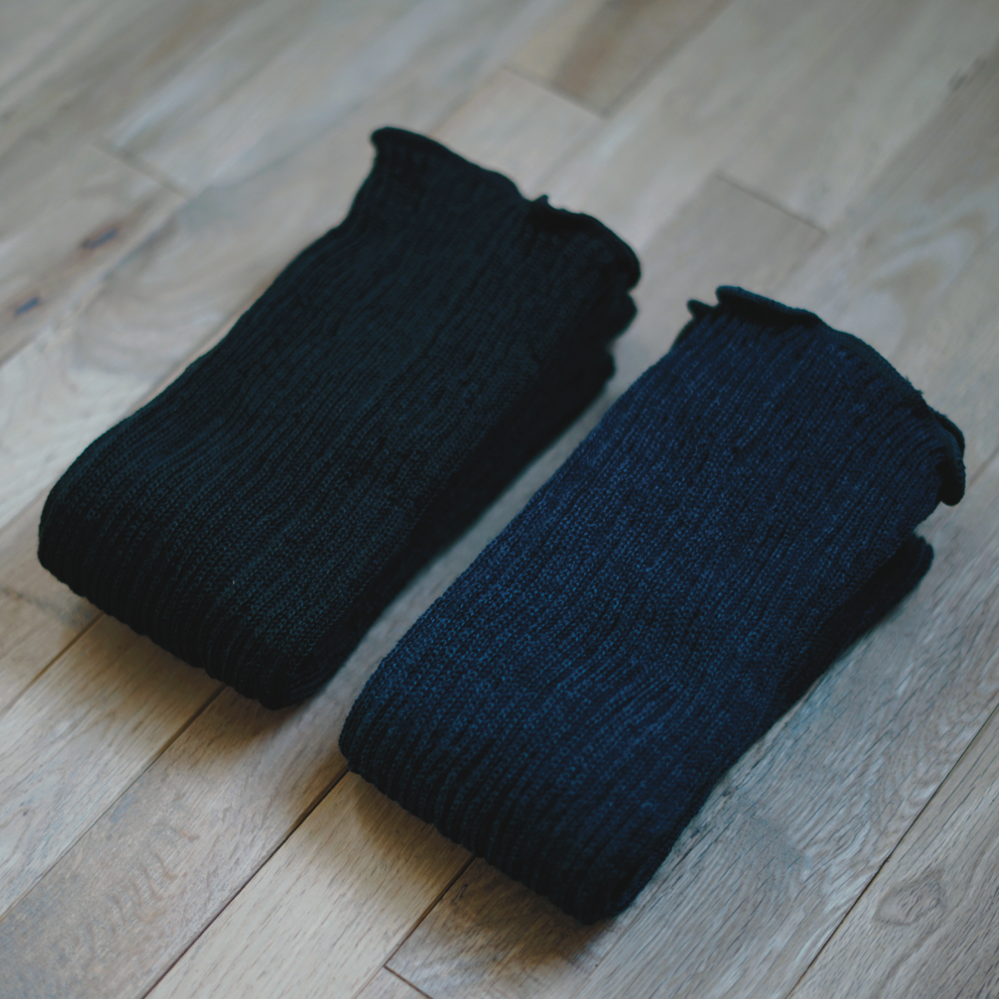memeri : silk wool double-weave leg warmers