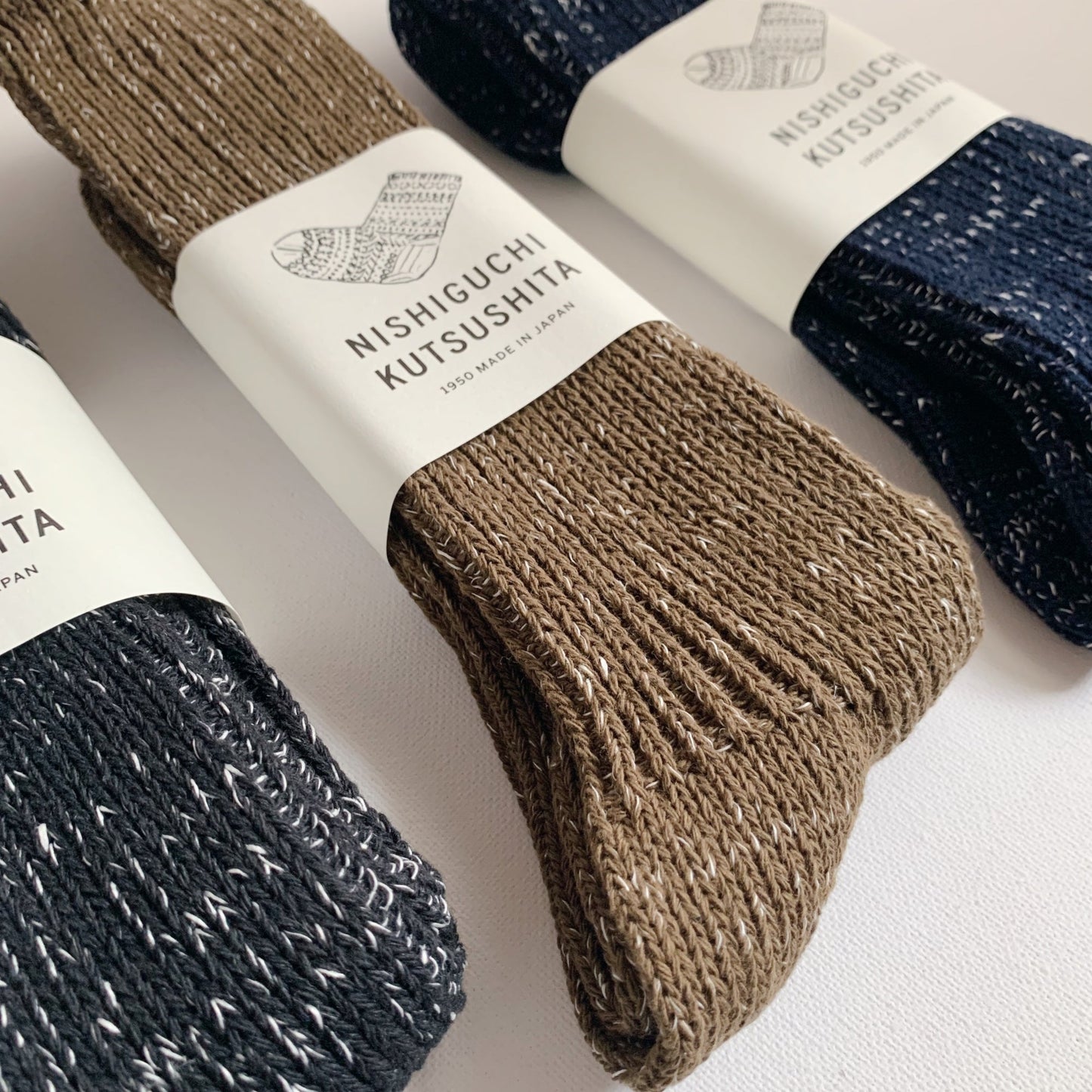 NISHIGUCHI KUTSUSHITA : boston hemp cotton sock