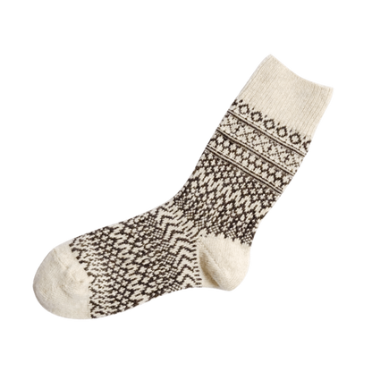 NISHIGUCHI KUTSUSHITA : oslo wool jacquard sock