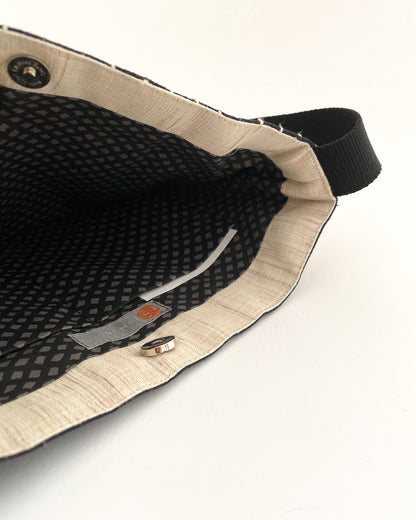 BAN INOUE : sashiko shoulder bag - hemp