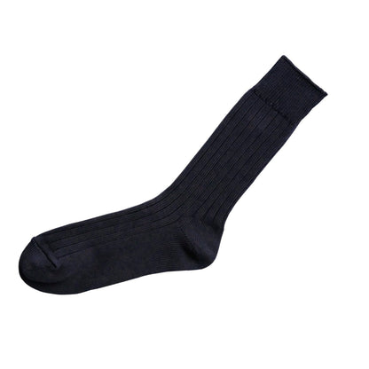 NISHIGUCHI KUTSUSHITA : praha egyptian cotton ribbed sock